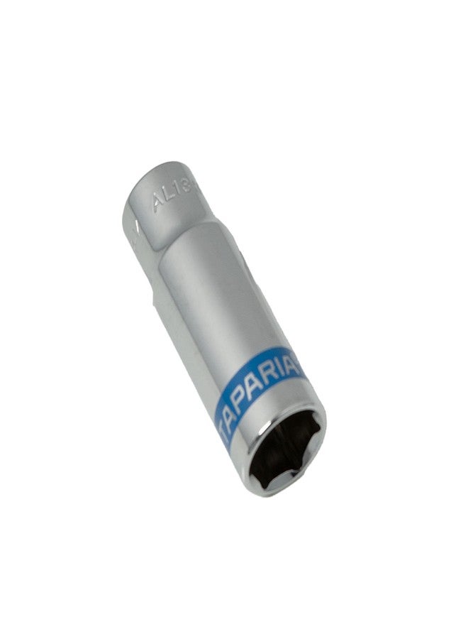 تاباريا لقمة مفتاح ربط عميقة طويلة من تاباريا، مقاس 1/4 بوصة (6.35 مم) (ألومنيوم 12، 13، 14 مم) - لفك وتركيب البراغي في الأماكن الغائرة - متوافقة مع مفاتيح الربط، والمقابض على شكل حرف L، والمفاتيح الكهربائية - مناسبة لورش السيارات والجراجات - Image 3